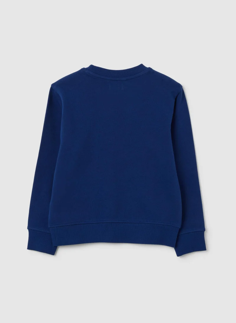 Ovs OVS Kids' Sweatshirt In Pure Blue Cotton